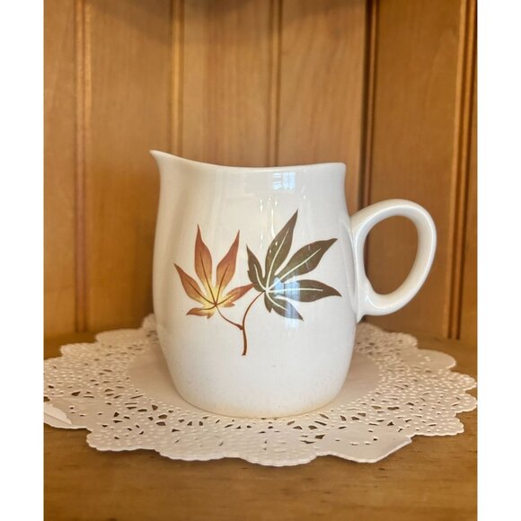 Vintage Franciscan Whitestone Ware USA Autumn Leaf Creamer Jug Twice Nice Patter - Picture 1 of 7